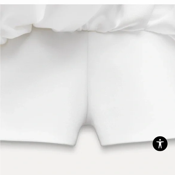 Zara NWT combination puff hem jumpsuit dress 8453/777 - Picture 7 of 8